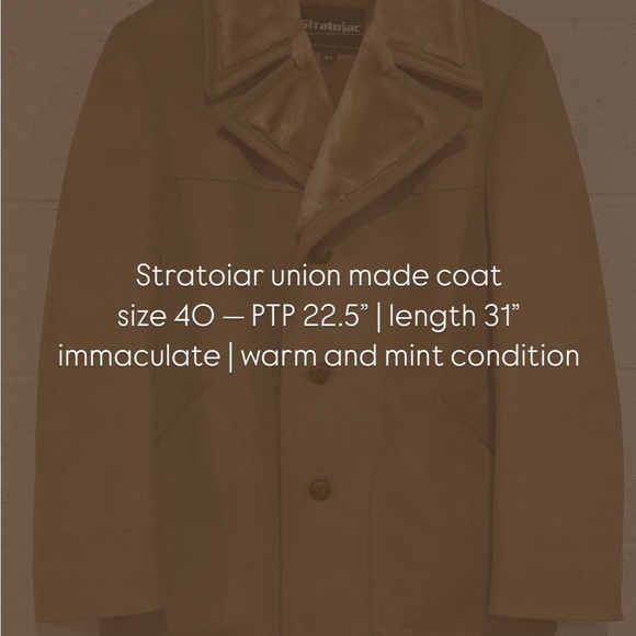 Vintage Stratojac fur lined coat | size 40 - Picture 7 of 7